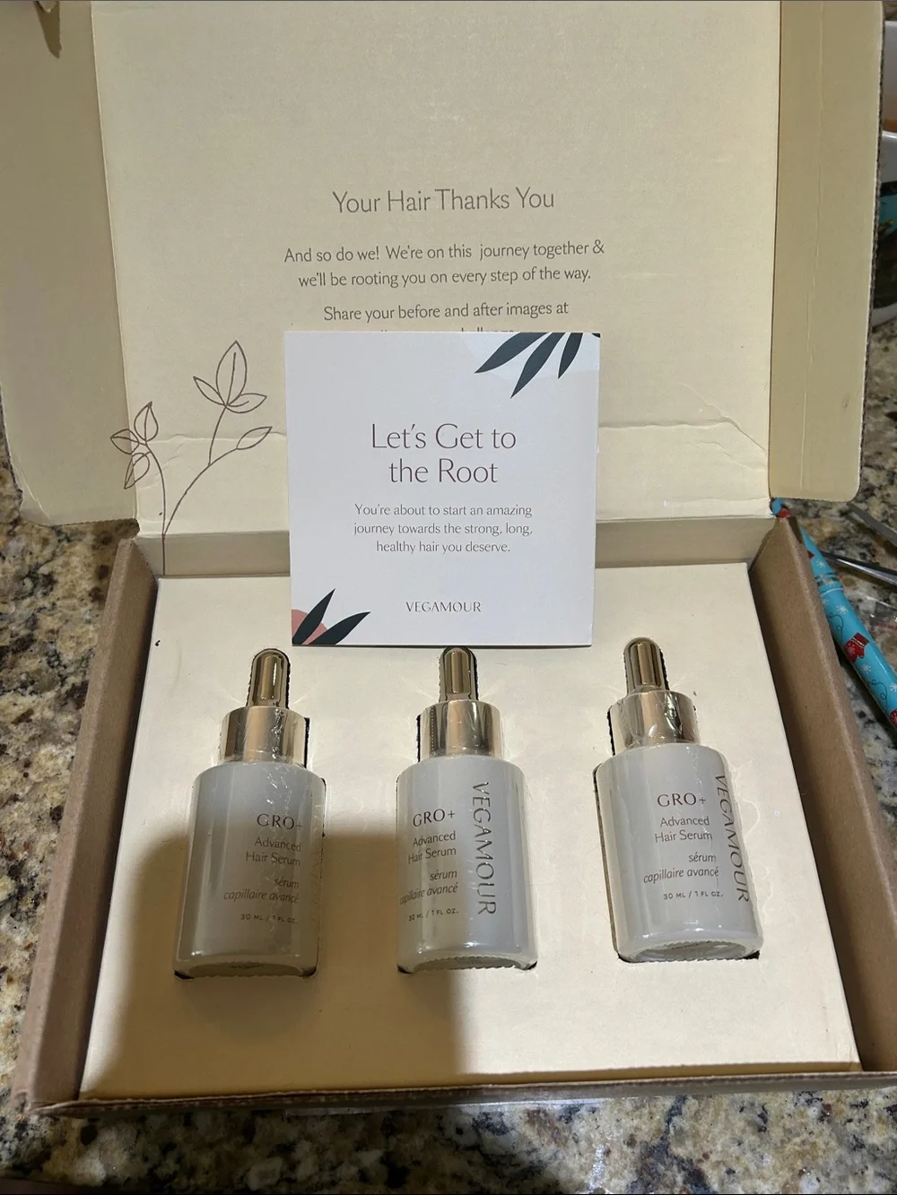 VEGAMOUR GRO+ Advanced Hair Serum Trio – 30ml